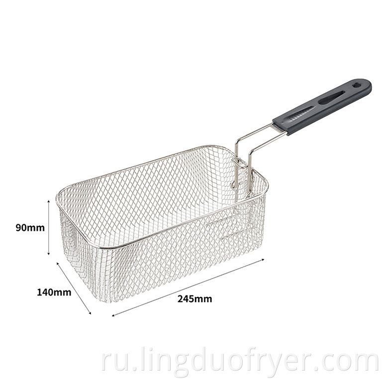 4l Electric Fryer Basket Size